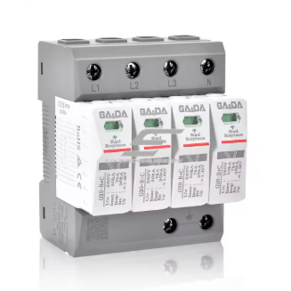 Surge arrester 4P | 60 kA | 280 VAC | Class B+C | DIN rail mounted Surge arrester 4P | 60 kA | 280 VAC | Class B+C | DIN rail mounted