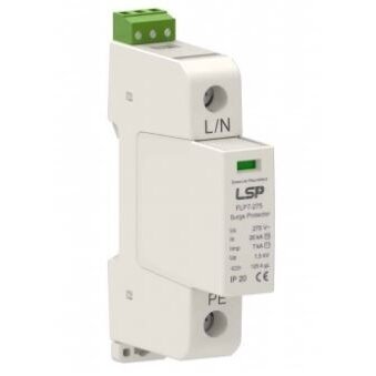 Ogranicznik przepięć T1+T2 (B+C) | 1P | Iimp 7 kA | Imax 50 kA | Up ≤ 1,5 kV | ze stykiem sygnalizacyjnym | LSP FLP7-275/1S