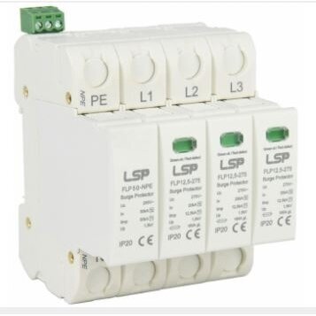 Ogranicznik przepięć T1+T2 (B+C) | 3+1 TT/TN-S | Iimp 12,5 kA | Imax 50 kA | Up ≤ 1,5 kV | ze stykiem sygnalizacyjnym | LSP FLP12.5-275/3S+1