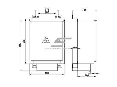 Trifazis | įvadinis elektros energijos skydas | 1 apskaitai | skaitikliui | 520x400x200mm | virštinkinis | cinkuotas plienas | IP44 | ĮAS-7-201 Trifazis | įvadinis elektros energijos skydas | 1 apskaitai | skaitikliui | 520x400x200mm | virštinkinis | cinkuotas plienas | IP44 | ĮAS-7-201