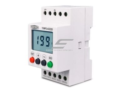 Modulinis | skaitmeninis viršįtampių maksimalios ir žemos įtampos analizatorius | relė | 50-300VAC/DC | DIN | Tomzn | TOMPD-AD220 Modulinis | skaitmeninis viršįtampių maksimalios ir žemos įtampos analizatorius | relė | 50-300VAC/DC | DIN | Tomzn | TOMPD-AD220