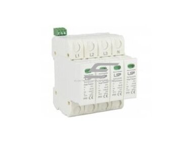 Modulinis viršįtampių ribotuvas | 4P | 7kA | 50kA | T1+T2 | DIN | FLP7-275/4S Modulinis viršįtampių ribotuvas | 4P | 7kA | 50kA | T1+T2 | DIN | FLP7-275/4S