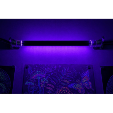 UV BLB fluorescent lamp for fluorescence effects | F4 T5 | 4W | 365 nm | AC 230V ±10% | straight glass | CFL | 8000 h | non-dimmable UV BLB fluorescent lamp for fluorescence effects | F4 T5 | 4W | 365 nm | AC 230V ±10% | straight glass | CFL | 8000 h | non-dimmable
