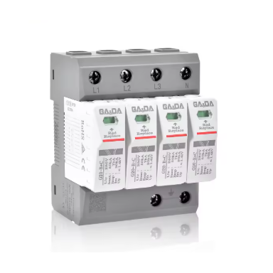 Surge arrester 4P | 60 kA | 280 VAC | Class B+C | DIN rail mounted
