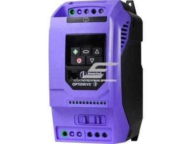 Vienfazis dažnio keitiklis | 1,5kW | 7A | 200-240V | su EMC filtru | skirtas trifaziams varikliams valdyti | IP20 | Invertek Drives | Optidrive | ODE-3-120070-1F12 Vienfazis dažnio keitiklis | 1,5kW | 7A | 200-240V | su EMC filtru | skirtas trifaziams varikliams valdyti | IP20 | Invertek Drives | Optidrive | ODE-3-120070-1F12