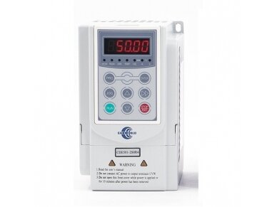 Vienfazis dažnio keitiklis | 1,5kW | 7,5A | IP20 | CDE501-2S1R5 Vienfazis dažnio keitiklis | 1,5kW | 7,5A | IP20 | CDE501-2S1R5