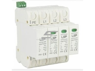 Viršįtampių ribotuvas T1+T2 (B+C) | 3+1 TT/TN-S | Iimp 12,5 kA | Imax 50 kA | Up ≤ 1,5 kV | su signaliniu kontaktu | LSP FLP12.5-275/3S+1 Viršįtampių ribotuvas T1+T2 (B+C) | 3+1 TT/TN-S | Iimp 12,5 kA | Imax 50 kA | Up ≤ 1,5 kV | su signaliniu kontaktu | LSP FLP12.5-275/3S+1