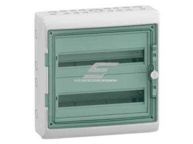 Elektros paskirstymo | modulinis skydelis | dėžė | skydas | 36 modulių | 460x448x160mm | skaidrios durelės | hermetinis | virštinkinis | plastikinis | IP65 | Schneider Electric | Kaedra | 13984 Elektros paskirstymo | modulinis skydelis | dėžė | skydas | 36 modulių | 460x448x160mm | skaidrios durelės | hermetinis | virštinkinis | plastikinis | IP65 | Schneider Electric | Kaedra | 13984