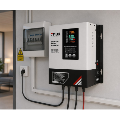Automātiskais sprieguma stabilizators | 20kVA | 230V | 90-280V AC | vienfāzes | releja AVR stabilizators | LED displejs | aizsardzība pret sprieguma svārstībām 3 Automātiskais sprieguma stabilizators | 20kVA | 230V | 90-280V AC | vienfāzes | releja AVR stabilizators | LED displejs | aizsardzība pret sprieguma svārstībām 3