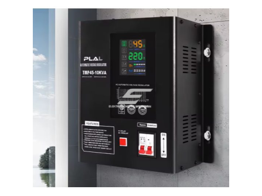 Vienfazis automatinis įtampos stabilizatorius | 10 kVA | 220 V AC | relinis elektroninis valdymas | LED ekranas | PLAL TMP-10KVA 2 Vienfazis automatinis įtampos stabilizatorius | 10 kVA | 220 V AC | relinis elektroninis valdymas | LED ekranas | PLAL TMP-10KVA 2