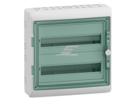 Elektros paskirstymo | modulinis skydelis | dėžė | skydas | 36 modulių | 460x448x160mm | skaidrios durelės | hermetinis | virštinkinis | plastikinis | IP65 | Schneider Electric | Kaedra | 13984 Elektros paskirstymo | modulinis skydelis | dėžė | skydas | 36 modulių | 460x448x160mm | skaidrios durelės | hermetinis | virštinkinis | plastikinis | IP65 | Schneider Electric | Kaedra | 13984