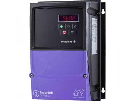 Vienfazis dažnio keitiklis | 2,2kW | 10,5A | 200-240V | su EMC filtru | skirtas trifaziams varikliams valdyti | IP20 | Invertek Drives | Optidrive | ODE-3-220105-1F4A