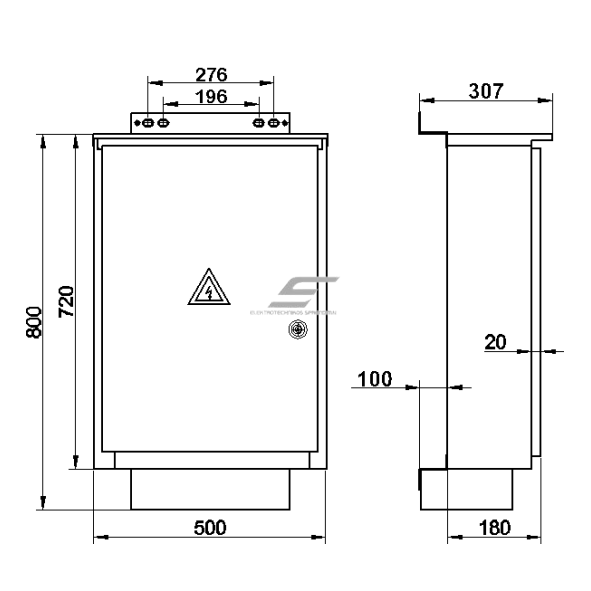 Ühefaasiline | pealüliti elektrienergia arvestikapp | 4 arvestile | 720x500x180mm | pinnapealne | tsingitud teras | IP44 1 Ühefaasiline | pealüliti elektrienergia arvestikapp | 4 arvestile | 720x500x180mm | pinnapealne | tsingitud teras | IP44 1