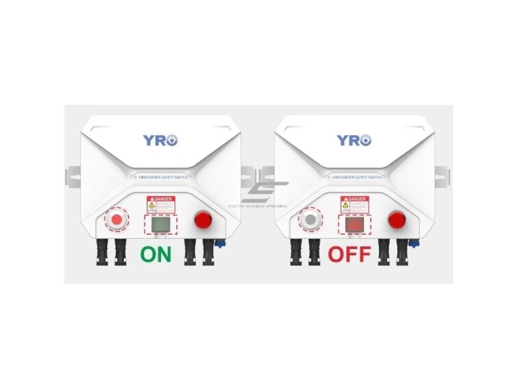 Išmanus | saulės elektrinės panelių gaisro apsaugos modulis | jungiklis | 50A | 1500VDC | IP65 | Wi-Fi 2