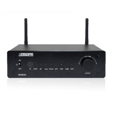 Stereo amplifier with Bluetooth | audio enhancement | 2×30W (8Ω) / 2×50W (4Ω) | HDMI ARC | Subwoofer Out