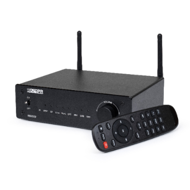 Stereo amplifier with Bluetooth | audio enhancement | 2×30W (8Ω) / 2×50W (4Ω) | HDMI ARC | Subwoofer Out
