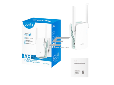 Wi-Fi praplėtėjas / kartotuvas | signalo stiprintuvas | Wi-Fi 6 | AX1500 klasės greitis | Mesh palaikymas | Gigabit Ethernet prievadas 2