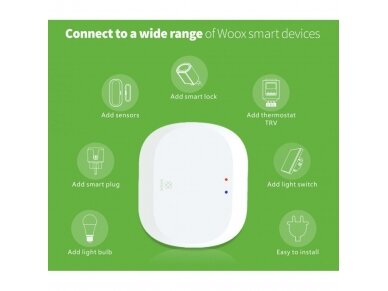 Wi-Fi stotelė | centralė | 5VDC | 2.4GHz | TUYA | Smart Life | ZigBee 3.0 | WOOX | R7070 | 8435350741570 2