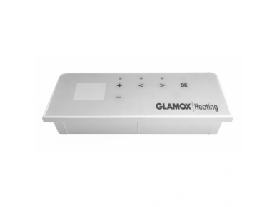 Programuojamas skaitmeninis termostatas radiatoriui H40/H60 | 230V | +5...+35°C | baltas | Wi-Fi | IP24 | Adax | Glamox | WT