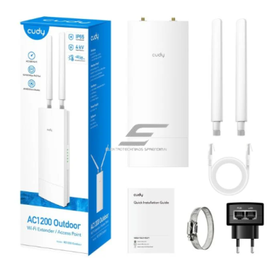 Wi-Fi levi laiendaja | välistingimustele mõeldud Wi-Fi kordisti | Wi-Fi 5 | IP65 | Mesh | PoE | 2.4GHz + 5GHz | kuni 1200Mbps | kuni 170 m | Cudy RE1200 Outdoor 2 Wi-Fi levi laiendaja | välistingimustele mõeldud Wi-Fi kordisti | Wi-Fi 5 | IP65 | Mesh | PoE | 2.4GHz + 5GHz | kuni 1200Mbps | kuni 170 m | Cudy RE1200 Outdoor 2
