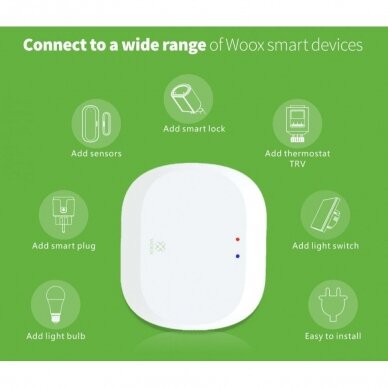 Viedās mājas Zigbee centrāle | Wi-Fi 2.4 GHz | ZigBee 3.0 | līdz 50 ierīcēm | 5V DC | TUYA | Smart Life | WOOX | R7070 2 Viedās mājas Zigbee centrāle | Wi-Fi 2.4 GHz | ZigBee 3.0 | līdz 50 ierīcēm | 5V DC | TUYA | Smart Life | WOOX | R7070 2