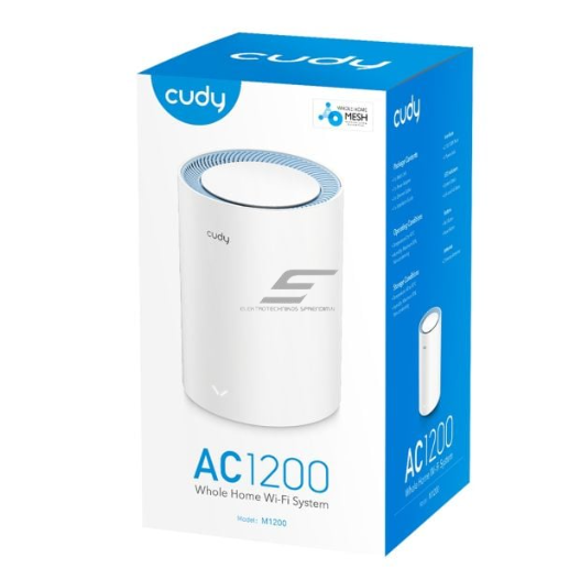 Wi-Fi Mesh süsteem | stabiilne ja lai traadita ühendus | 2.4GHz + 5GHz | kuni 1200 Mbps | CUDYM1200 2 Wi-Fi Mesh süsteem | stabiilne ja lai traadita ühendus | 2.4GHz + 5GHz | kuni 1200 Mbps | CUDYM1200 2