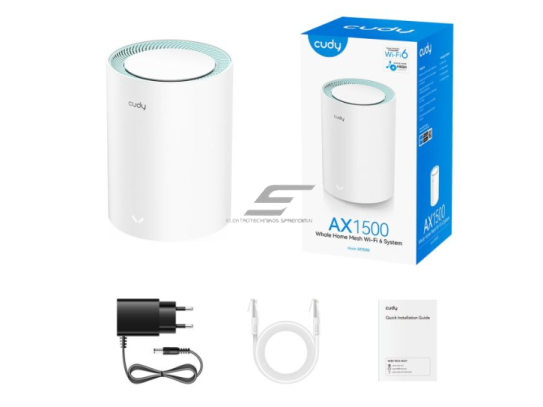 Maršrutizatorius | bevielio tinklo skleidėjas | Wi-Fi Mesh | 2.4GHz + 5GHz | iki 1500 Mbps | CUDYM1500 2 Maršrutizatorius | bevielio tinklo skleidėjas | Wi-Fi Mesh | 2.4GHz + 5GHz | iki 1500 Mbps | CUDYM1500 2