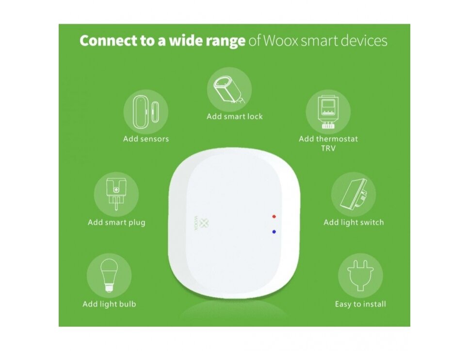 Wi-Fi stotelė | centralė | 5VDC | 2.4GHz | TUYA | Smart Life | ZigBee 3.0 | WOOX | R7070 | 8435350741570 2