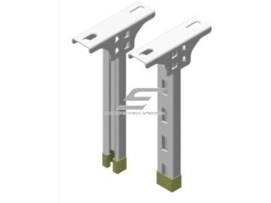 720440 WSP400 Lubinė konsolė su užraktu, ilgis L-400mm 720440 WSP400 Lubinė konsolė su užraktu, ilgis L-400mm