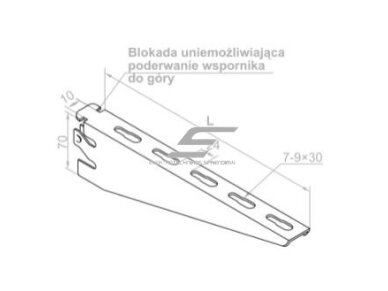 Sieninis kabelinių kopėčių | lovelių | kanalų kronšteinas | laikiklis | lentyna su dvigubu užraktu | 160x70x10x2mm | plieninis | cinkuotas | pilkas | BAKS | WSZ150 | 710315 Sieninis kabelinių kopėčių | lovelių | kanalų kronšteinas | laikiklis | lentyna su dvigubu užraktu | 160x70x10x2mm | plieninis | cinkuotas | pilkas | BAKS | WSZ150 | 710315