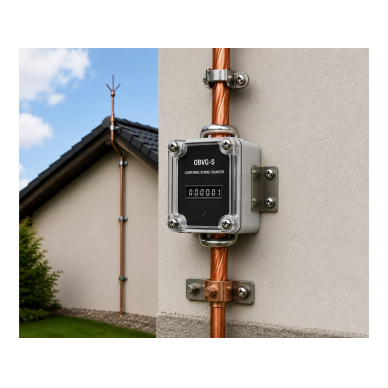 Lightning discharge counter | lightning protection impulse counter | 0–999999 | 3–100 kA | no power supply required | ABS housing | for outdoor installation 1