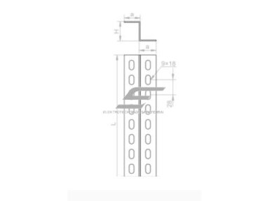 Z formos profilis | 2000x25x25x25x0,2mm | perforuotas | plieninis | cinkuotas | pilkas | BAKS | ZC25H25/2 | 630220 Z formos profilis | 2000x25x25x25x0,2mm | perforuotas | plieninis | cinkuotas | pilkas | BAKS | ZC25H25/2 | 630220