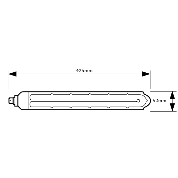 Madalrõhu naatriumiaurulamp BY22d | 55W | 109V | 1800K | 7800lm | Philips 2
