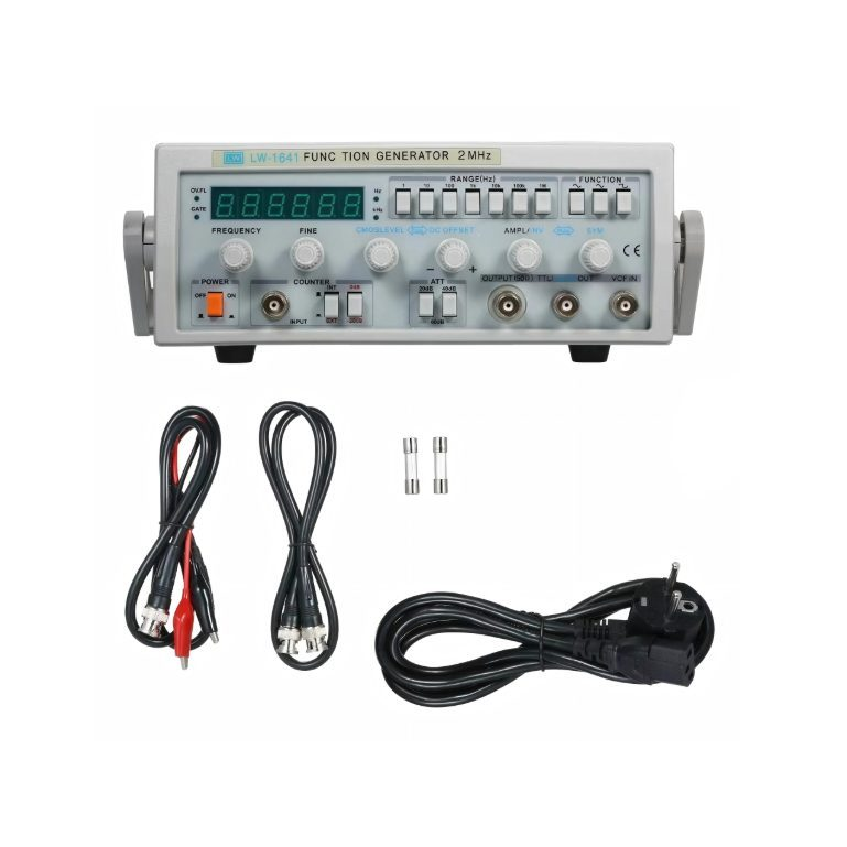 Cyfrowy generator funkcji 2 MHz | do testowania elektroniki | wyświetlacz LED | miernik częstotliwości | wyjście TTL/CMOS 1