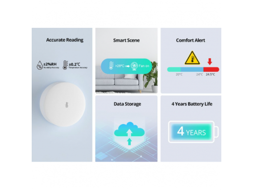 Išmanus | belaidis temperatūros ir drėgmės jutiklis | baltas | Wi-Fi | Zigbee | SONOFF | SNZB-02P | 6920075740622 1 Išmanus | belaidis temperatūros ir drėgmės jutiklis | baltas | Wi-Fi | Zigbee | SONOFF | SNZB-02P | 6920075740622 1