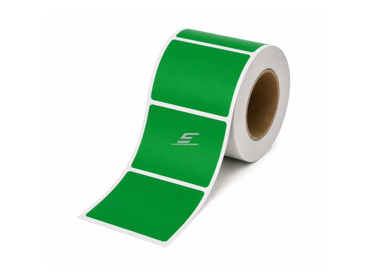 Žymėjimo etiketė | perforuota | 50x70mm | žalia | 220 vnt/rul. | kabelių, įrangos ir inventoriaus ženklinimui Žymėjimo etiketė | perforuota | 50x70mm | žalia | 220 vnt/rul. | kabelių, įrangos ir inventoriaus ženklinimui
