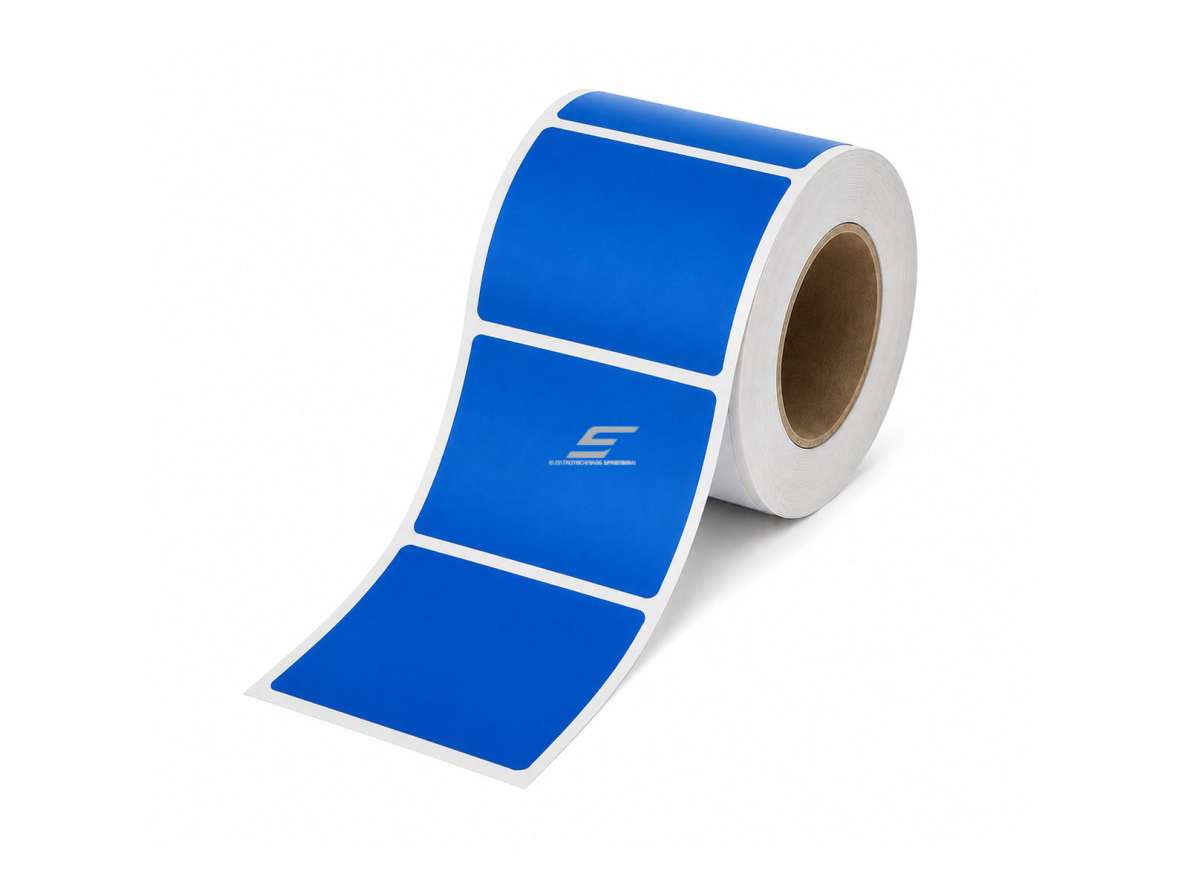 Žymėjimo etiketė | perforuota | 50x30mm | mėlyna | 500 vnt/rul. | kabelių, įrangos ir inventoriaus ženklinimui Žymėjimo etiketė | perforuota | 50x30mm | mėlyna | 500 vnt/rul. | kabelių, įrangos ir inventoriaus ženklinimui