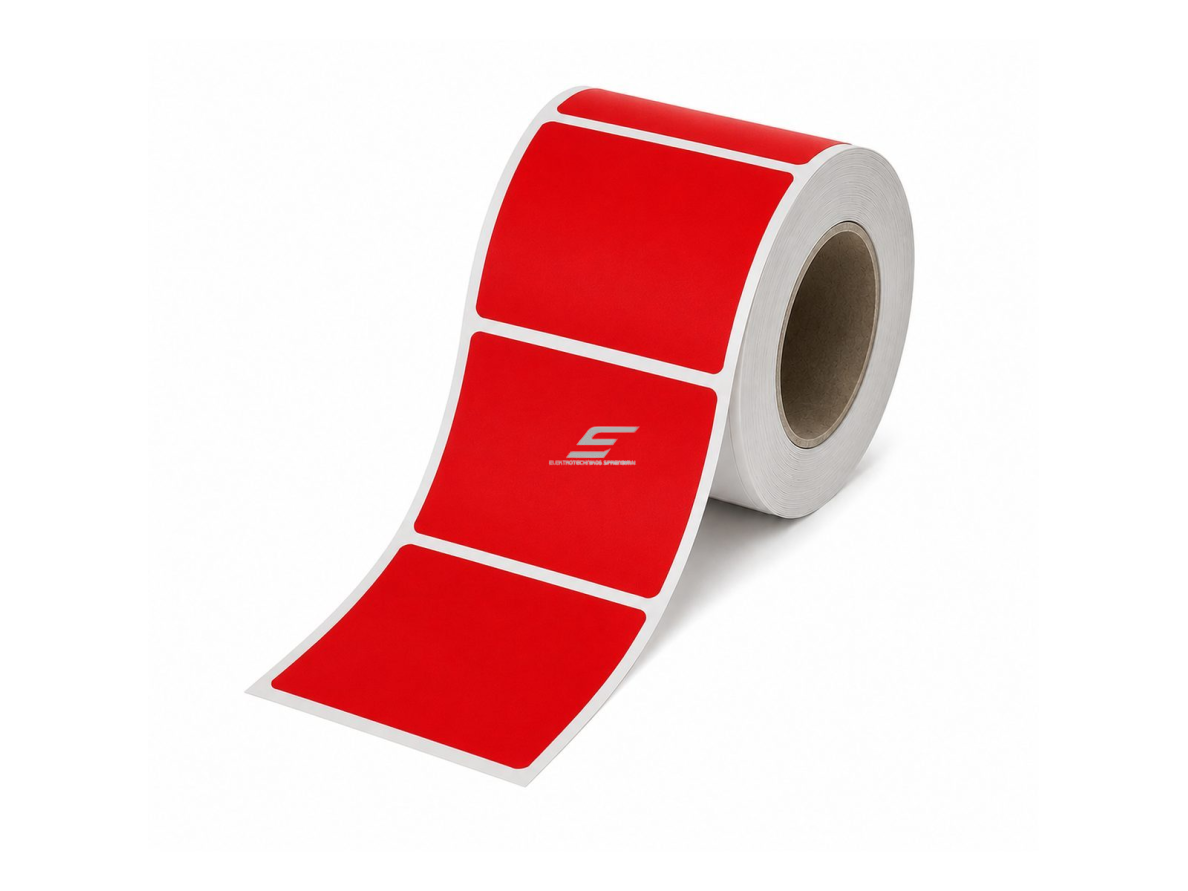 Žymėjimo etiketė | perforuota | 50x70mm | raudona | 220 vnt/rul. | kabelių, įrangos ir inventoriaus ženklinimui Žymėjimo etiketė | perforuota | 50x70mm | raudona | 220 vnt/rul. | kabelių, įrangos ir inventoriaus ženklinimui