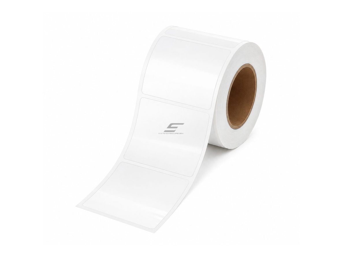 Žymėjimo etiketė | perforuota | 30x15mm | skaidri | 900 vnt/rul. | kabelių, įrangos ir inventoriaus ženklinimui